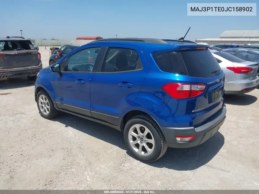 2018 Ford Ecosport Se VIN: MAJ3P1TE0JC158902 Lot: 45684043