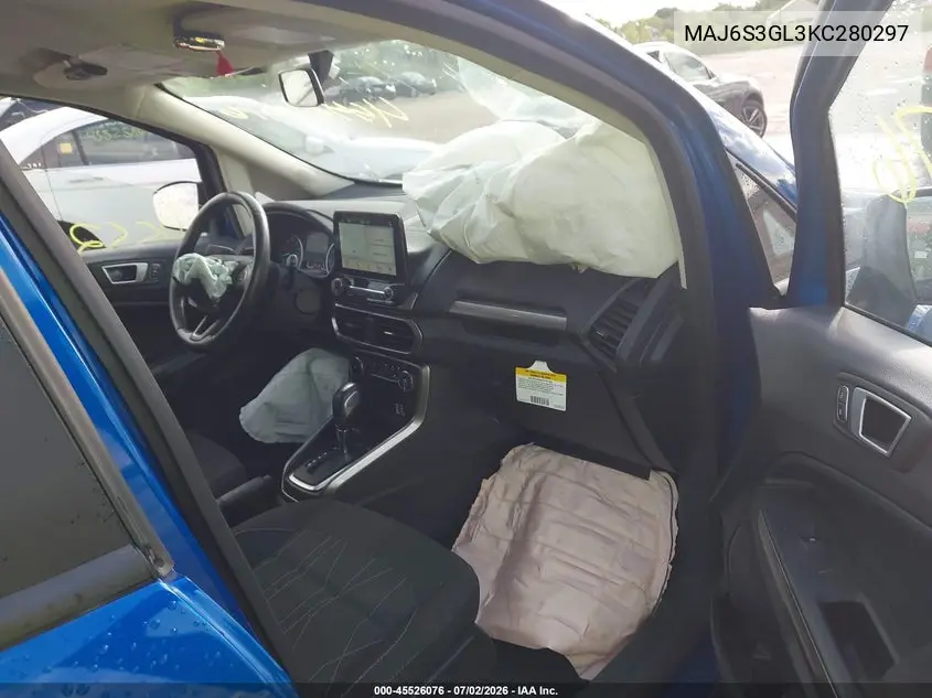 2019 Ford Ecosport Se VIN: MAJ6S3GL3KC280297 Lot: 45526076