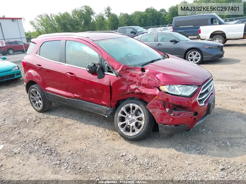 2019 Ford Ecosport Titanium VIN: MAJ3S2KE5KC297401 Lot: 45620663