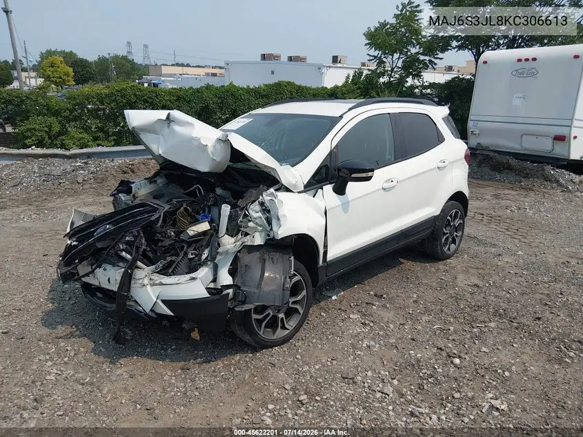 2019 Ford Ecosport Ses VIN: MAJ6S3JL8KC306613 Lot: 45622201