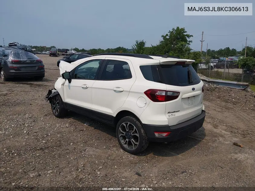 2019 Ford Ecosport Ses VIN: MAJ6S3JL8KC306613 Lot: 45622201