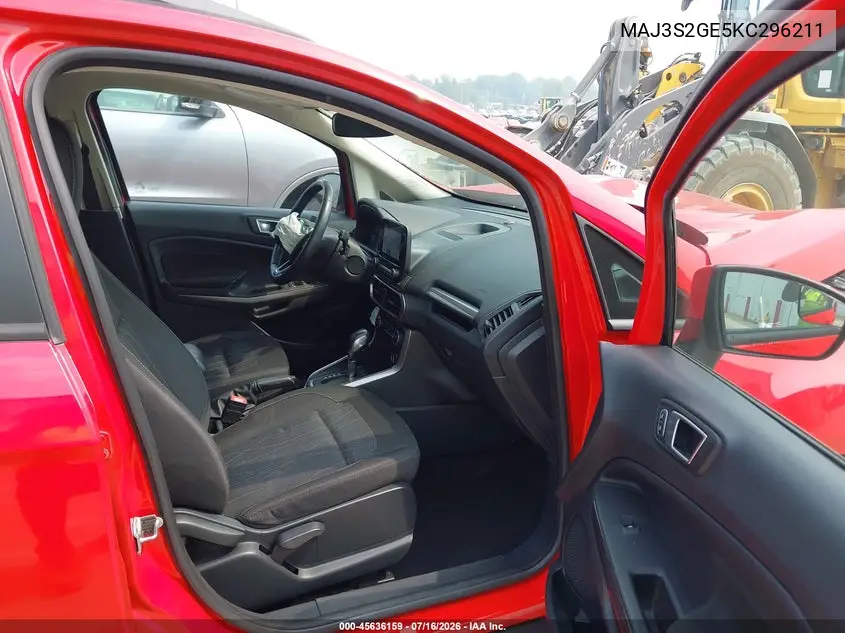 2019 Ford Ecosport Se VIN: MAJ3S2GE5KC296211 Lot: 45636159