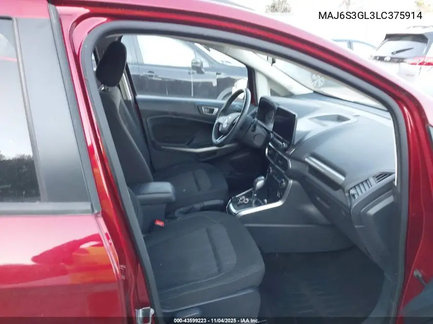 MAJ6S3GL3LC375914 2020 Ford Ecosport Se