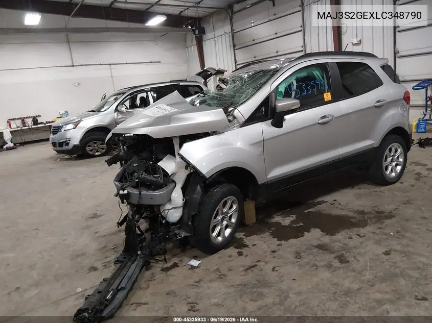 2020 Ford Ecosport Se VIN: MAJ3S2GEXLC348790 Lot: 45335933