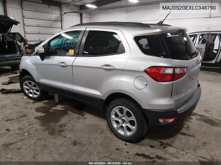 2020 Ford Ecosport Se VIN: MAJ3S2GEXLC348790 Lot: 45335933