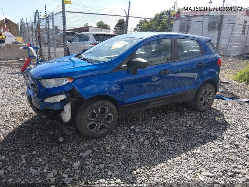 2020 Ford Ecosport S VIN: MAJ6S3FL7LC324272 Lot: 45349559