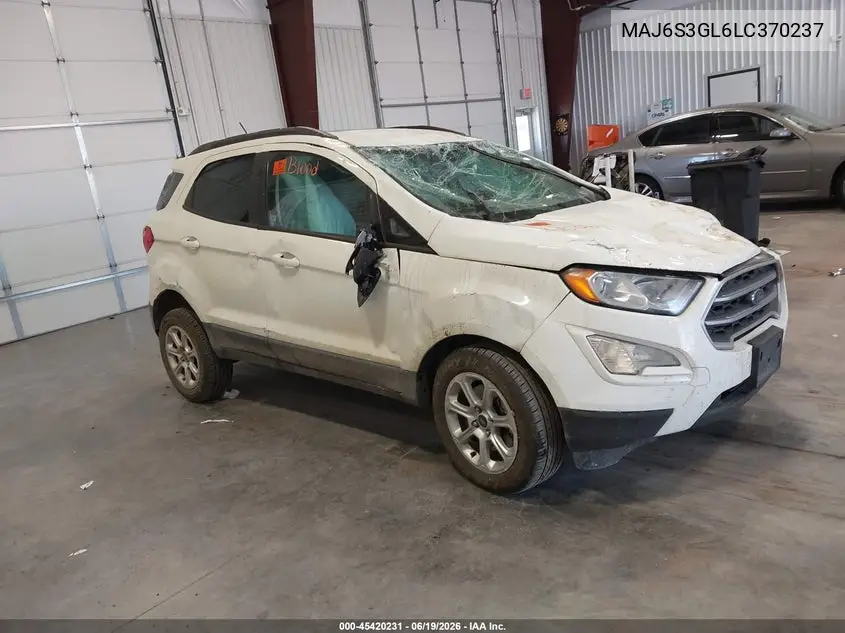 2020 Ford Ecosport Se VIN: MAJ6S3GL6LC370237 Lot: 45420231