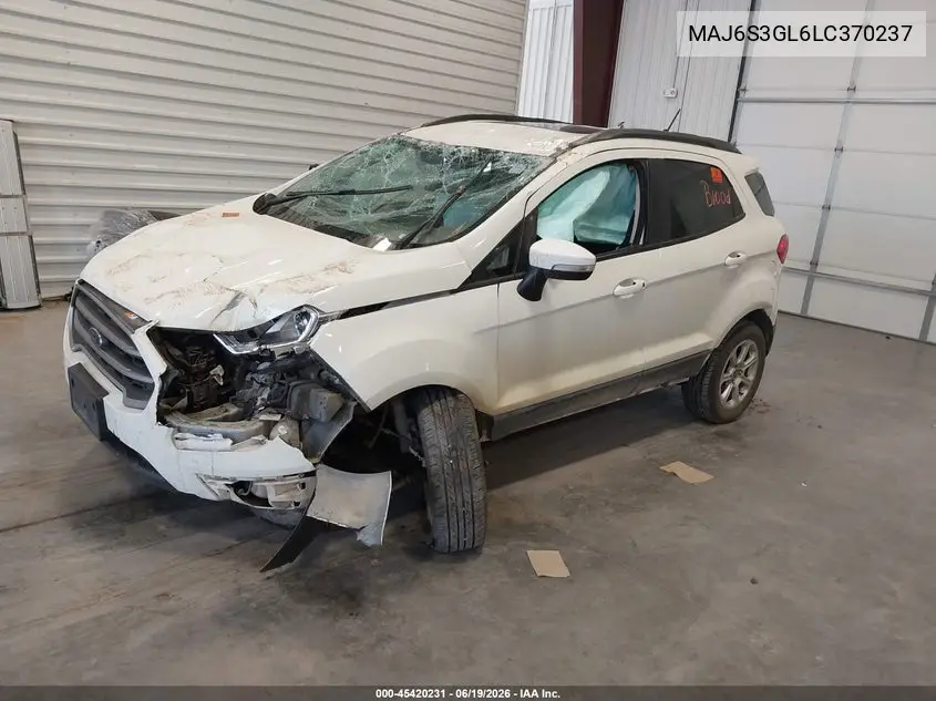 2020 Ford Ecosport Se VIN: MAJ6S3GL6LC370237 Lot: 45420231