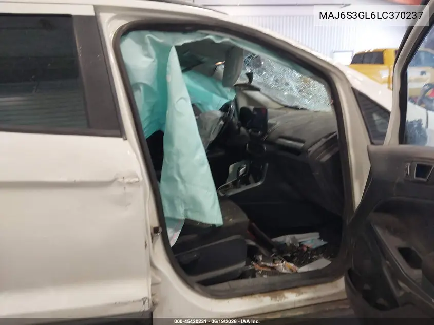 2020 Ford Ecosport Se VIN: MAJ6S3GL6LC370237 Lot: 45420231