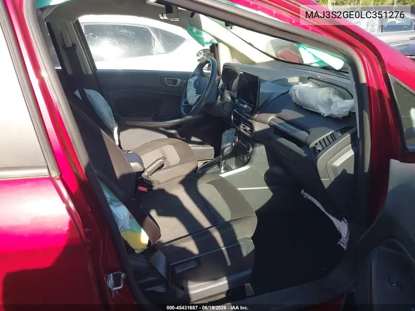 2020 Ford Ecosport Se VIN: MAJ3S2GE0LC351276 Lot: 45431687
