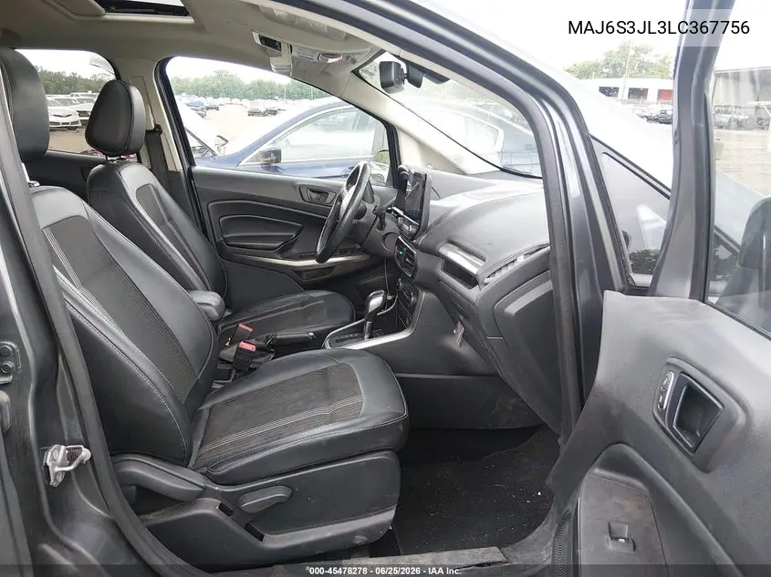 2020 Ford Ecosport Ses VIN: MAJ6S3JL3LC367756 Lot: 45478278