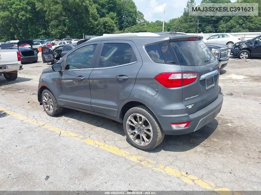 2020 Ford Ecosport Titanium VIN: MAJ3S2KE5LC391621 Lot: 45520253