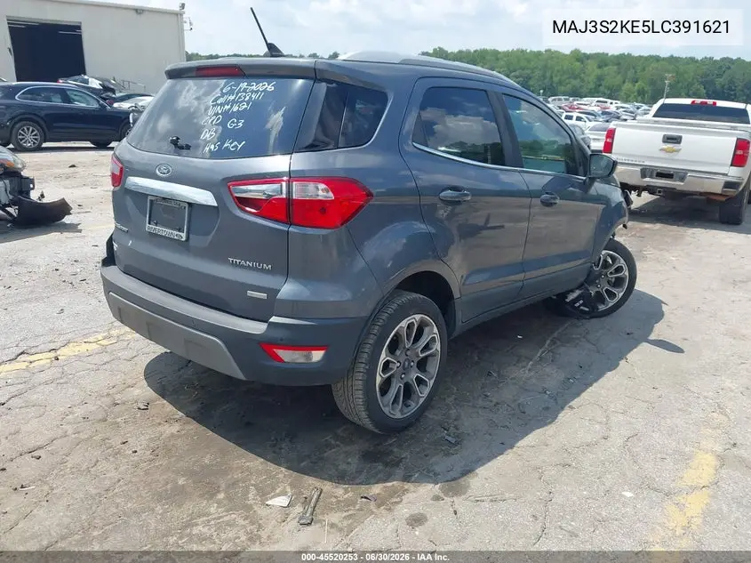 2020 Ford Ecosport Titanium VIN: MAJ3S2KE5LC391621 Lot: 45520253