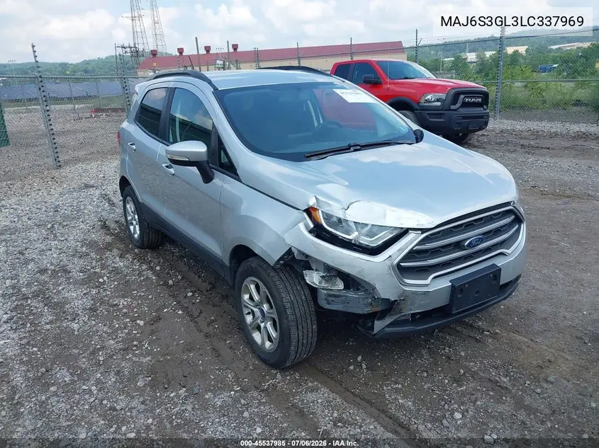 2020 Ford Ecosport Se VIN: MAJ6S3GL3LC337969 Lot: 45537985