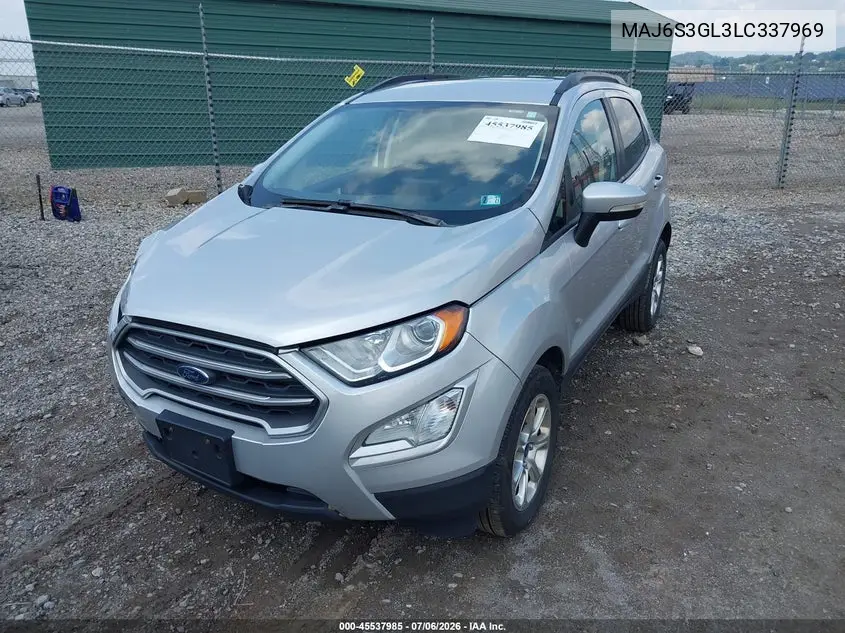 2020 Ford Ecosport Se VIN: MAJ6S3GL3LC337969 Lot: 45537985