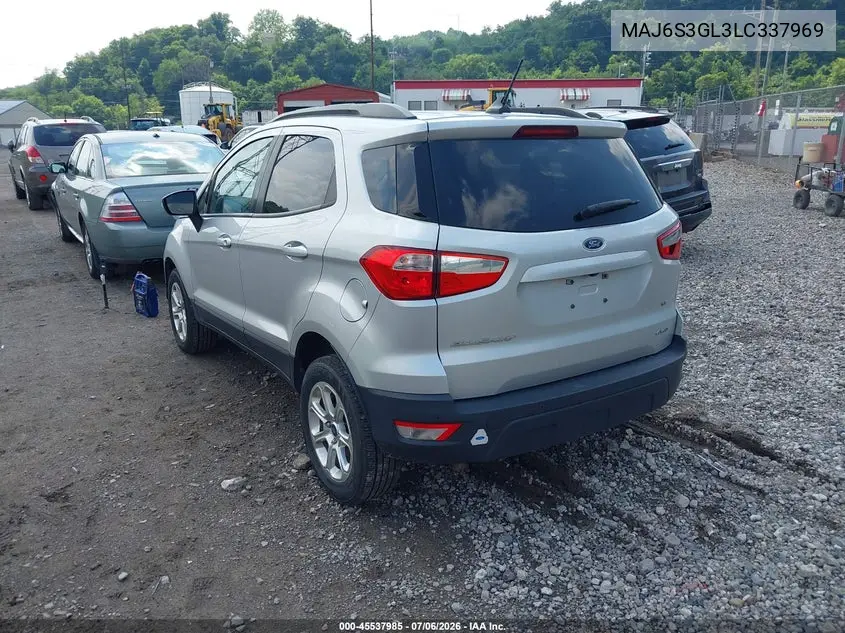 2020 Ford Ecosport Se VIN: MAJ6S3GL3LC337969 Lot: 45537985