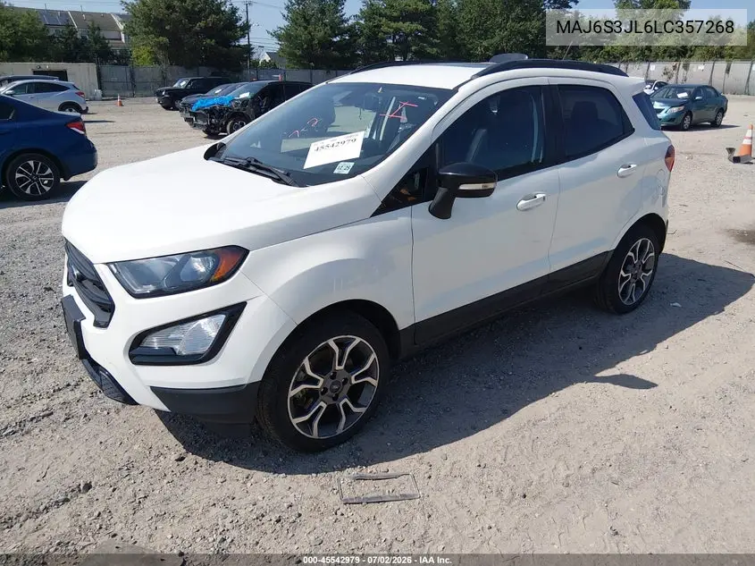 2020 Ford Ecosport Ses VIN: MAJ6S3JL6LC357268 Lot: 45542979