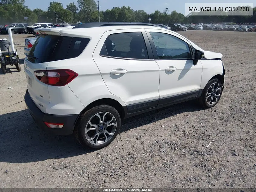 2020 Ford Ecosport Ses VIN: MAJ6S3JL6LC357268 Lot: 45542979