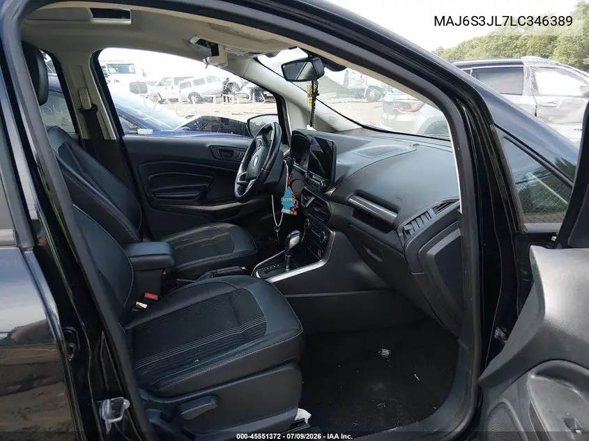 2020 Ford Ecosport Ses VIN: MAJ6S3JL7LC346389 Lot: 45551372