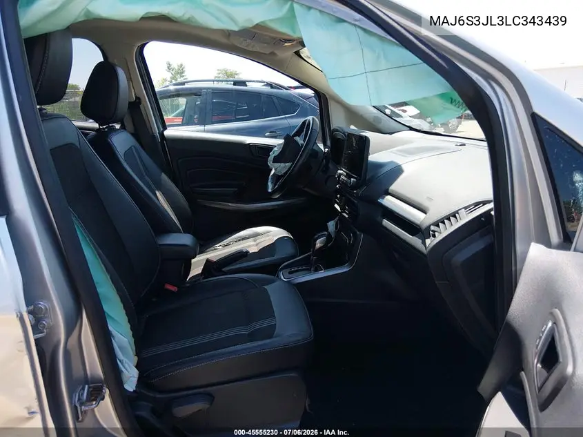 2020 Ford Ecosport Ses VIN: MAJ6S3JL3LC343439 Lot: 45555230