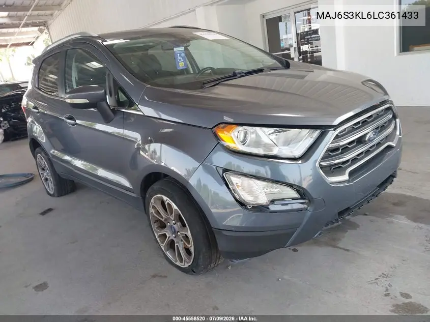 2020 Ford Ecosport Titanium VIN: MAJ6S3KL6LC361433 Lot: 45558520