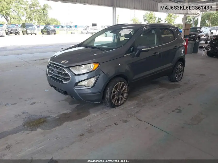 2020 Ford Ecosport Titanium VIN: MAJ6S3KL6LC361433 Lot: 45558520