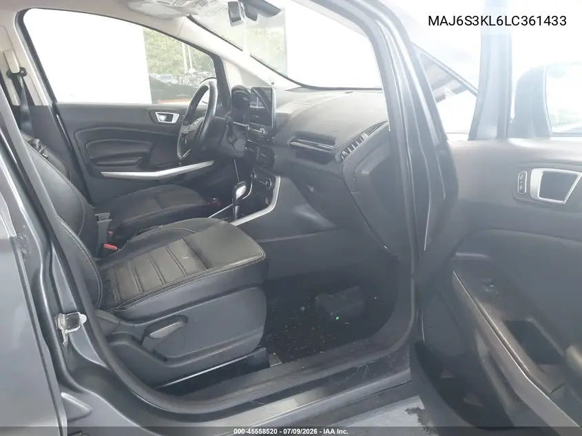 2020 Ford Ecosport Titanium VIN: MAJ6S3KL6LC361433 Lot: 45558520