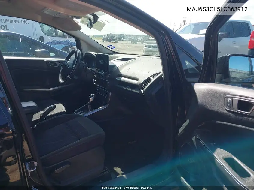 2020 Ford Ecosport Se VIN: MAJ6S3GL5LC363912 Lot: 45569131