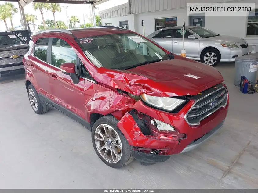2020 Ford Ecosport Titanium VIN: MAJ3S2KE5LC312383 Lot: 45569588