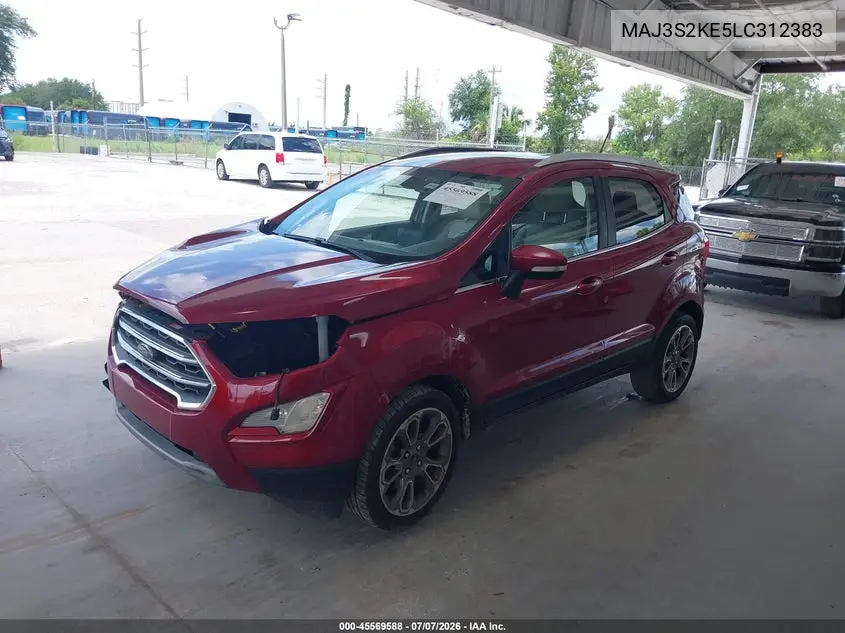 2020 Ford Ecosport Titanium VIN: MAJ3S2KE5LC312383 Lot: 45569588