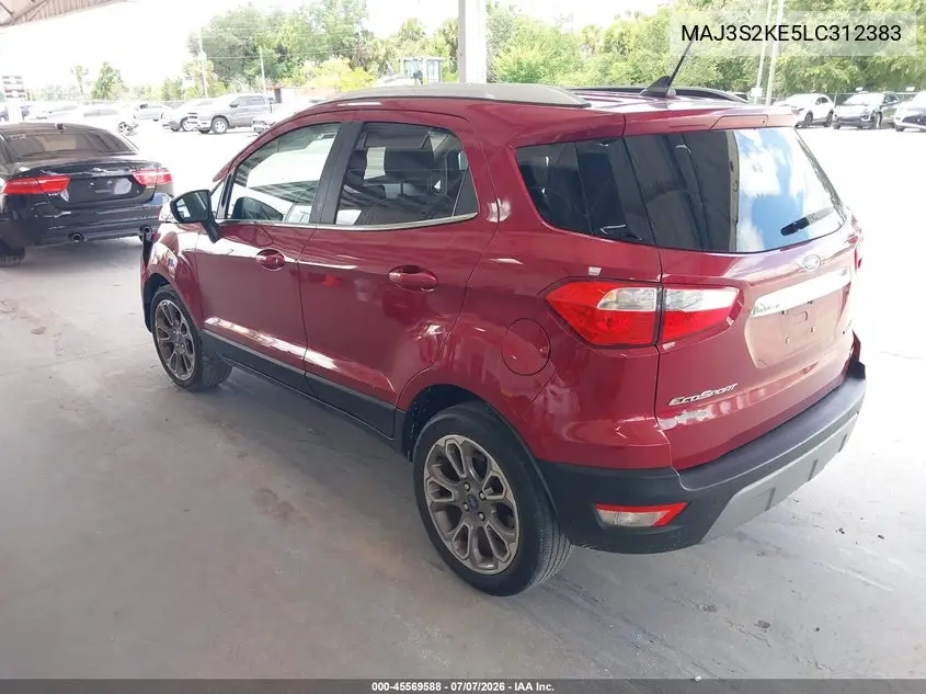 2020 Ford Ecosport Titanium VIN: MAJ3S2KE5LC312383 Lot: 45569588