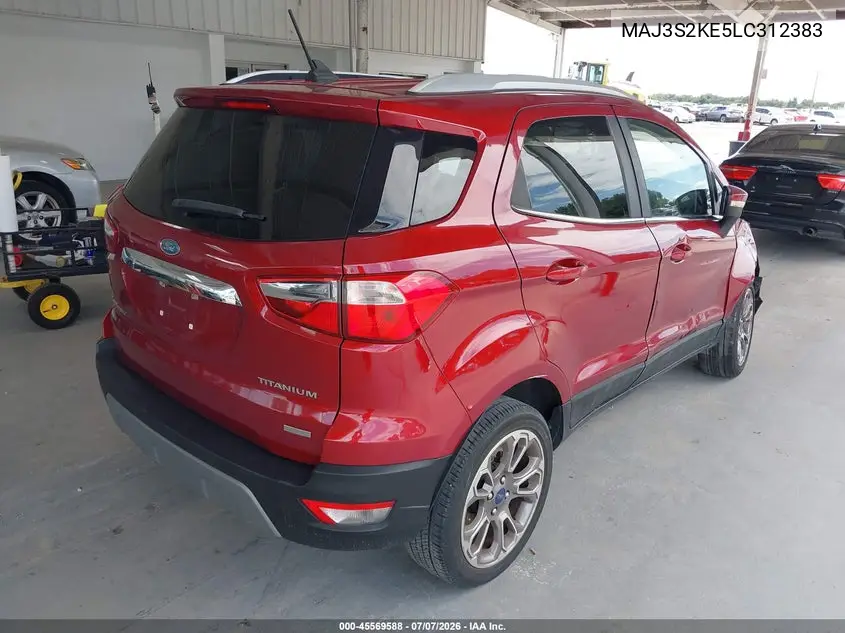 2020 Ford Ecosport Titanium VIN: MAJ3S2KE5LC312383 Lot: 45569588