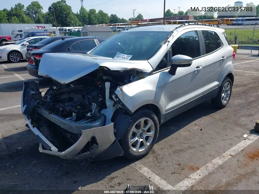 2020 Ford Ecosport Se VIN: MAJ3S2GE2LC335788 Lot: 45570829