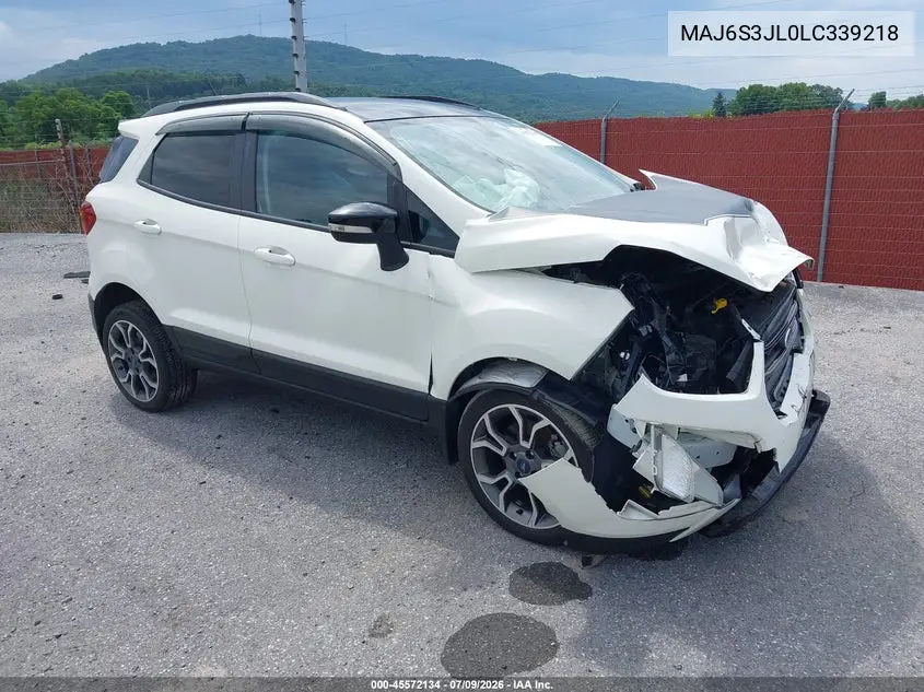 2020 Ford Ecosport Ses VIN: MAJ6S3JL0LC339218 Lot: 45572134