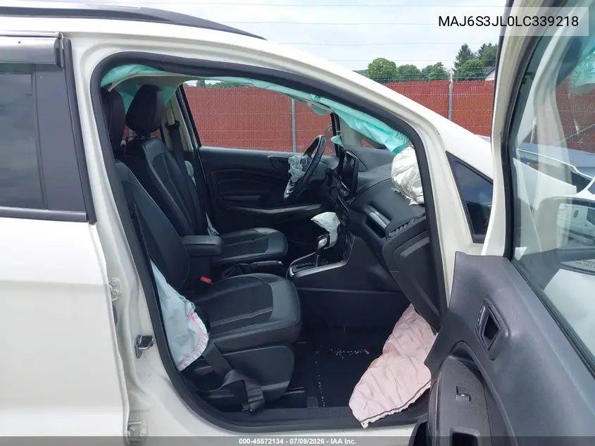 2020 Ford Ecosport Ses VIN: MAJ6S3JL0LC339218 Lot: 45572134