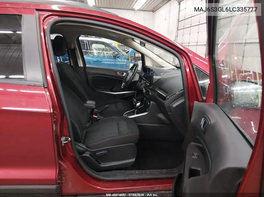 2020 Ford Ecosport Se VIN: MAJ6S3GL6LC335777 Lot: 45574682
