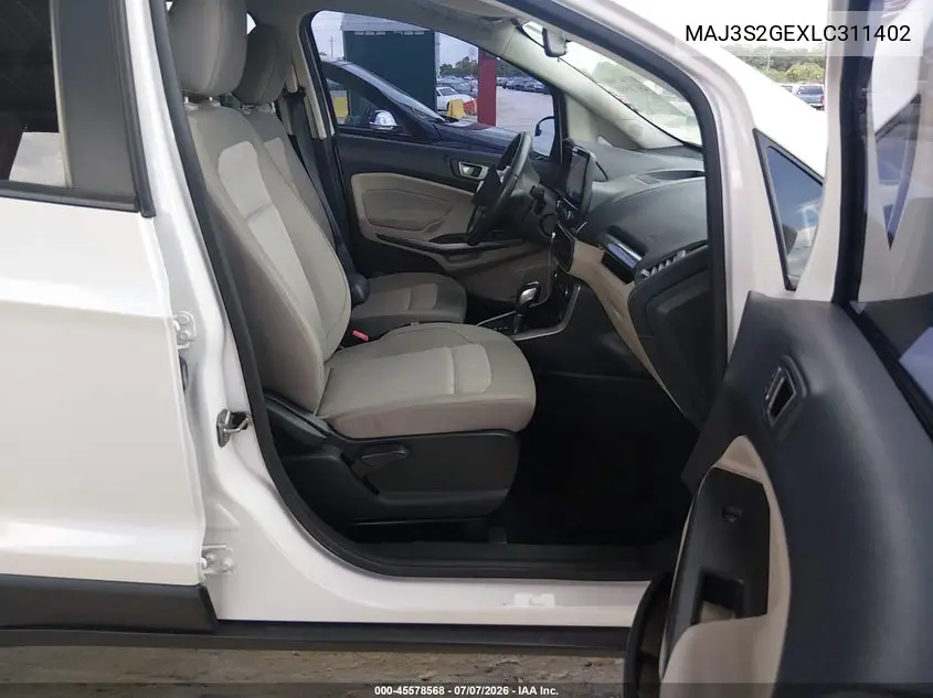 2020 Ford Ecosport Se VIN: MAJ3S2GEXLC311402 Lot: 45578568
