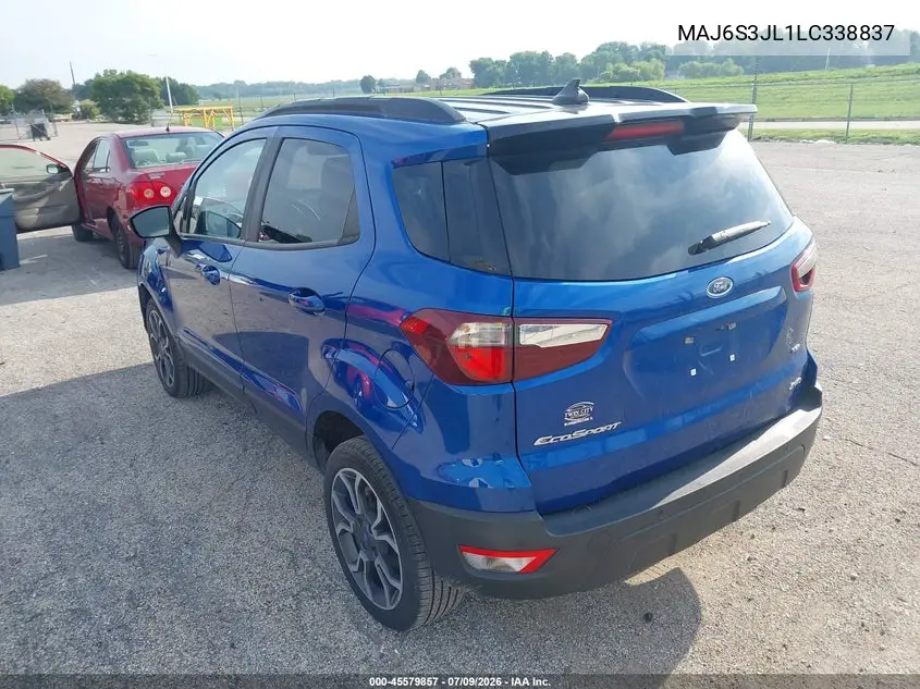 2020 Ford Ecosport Ses VIN: MAJ6S3JL1LC338837 Lot: 45579857