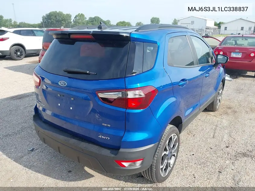 2020 Ford Ecosport Ses VIN: MAJ6S3JL1LC338837 Lot: 45579857