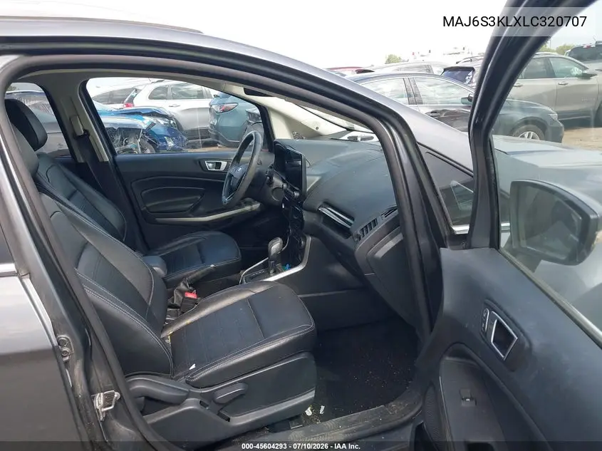 2020 Ford Ecosport Titanium VIN: MAJ6S3KLXLC320707 Lot: 45604293