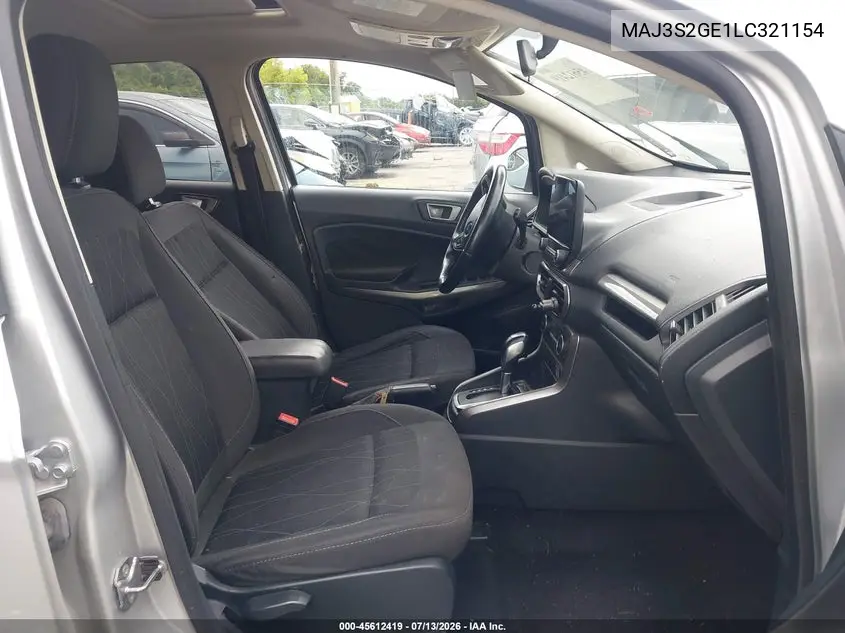 2020 Ford Ecosport Se VIN: MAJ3S2GE1LC321154 Lot: 45612419
