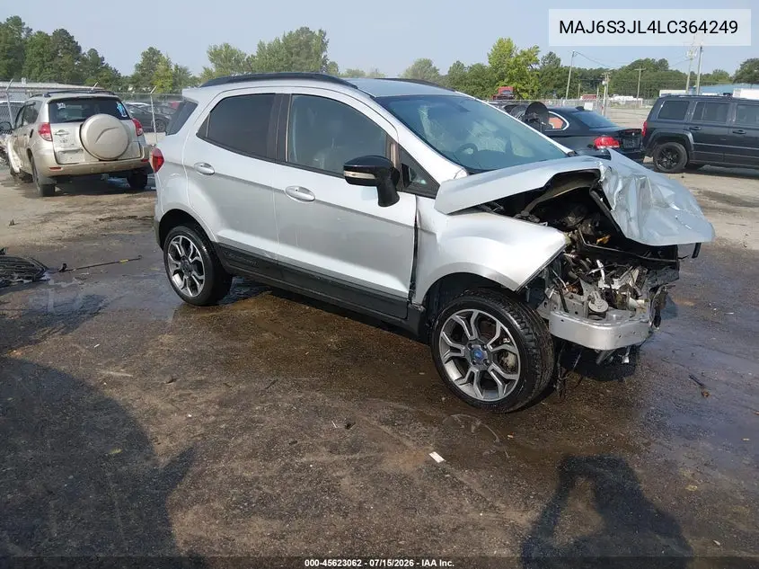2020 Ford Ecosport Ses VIN: MAJ6S3JL4LC364249 Lot: 45623062