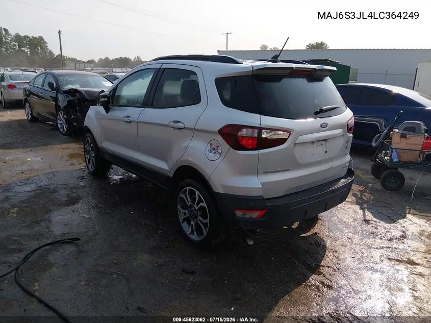 2020 Ford Ecosport Ses VIN: MAJ6S3JL4LC364249 Lot: 45623062