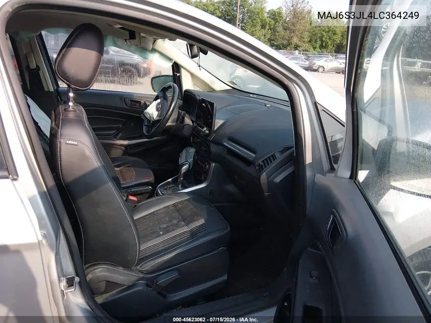 2020 Ford Ecosport Ses VIN: MAJ6S3JL4LC364249 Lot: 45623062