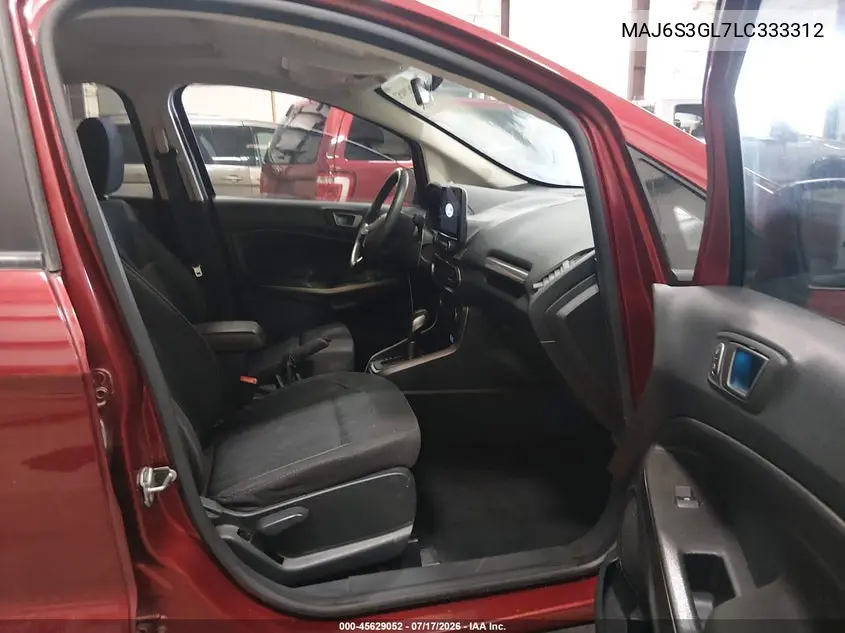 2020 Ford Ecosport Se VIN: MAJ6S3GL7LC333312 Lot: 45629052