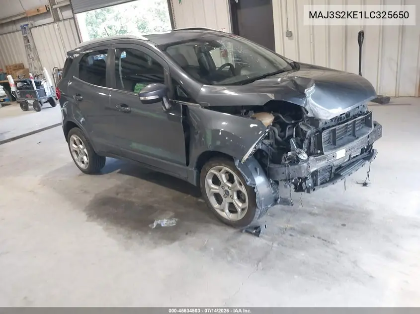 2020 Ford Ecosport Titanium VIN: MAJ3S2KE1LC325650 Lot: 45634503