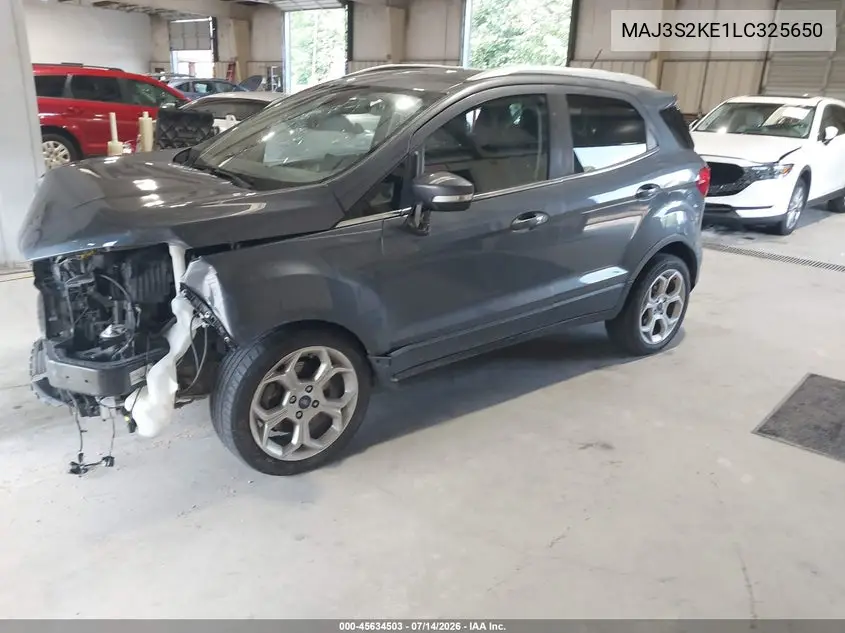 2020 Ford Ecosport Titanium VIN: MAJ3S2KE1LC325650 Lot: 45634503