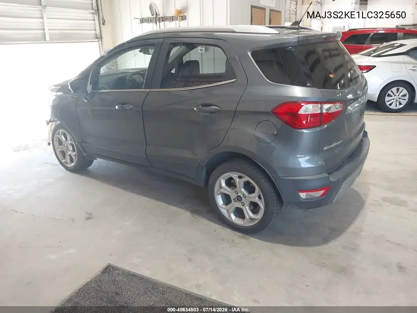 2020 Ford Ecosport Titanium VIN: MAJ3S2KE1LC325650 Lot: 45634503