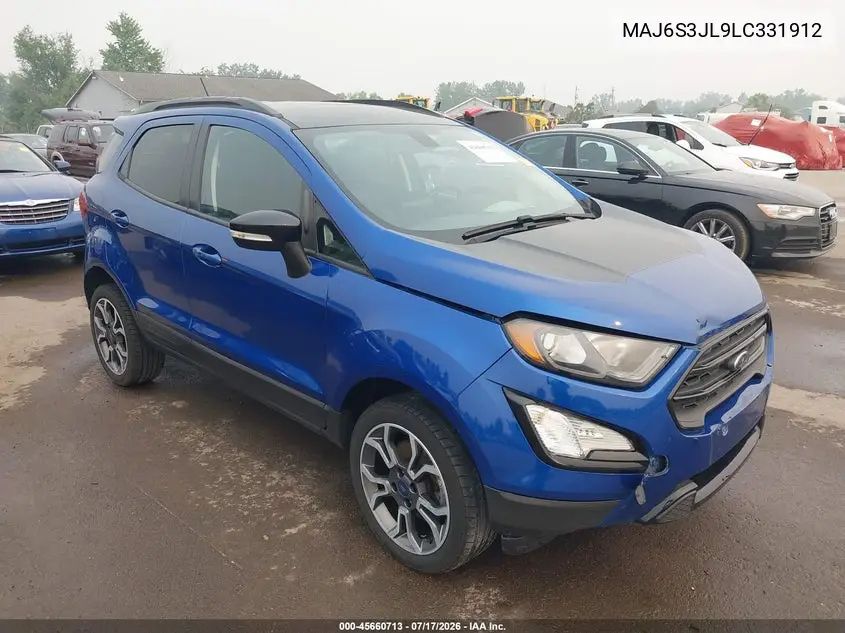 2020 Ford Ecosport Ses VIN: MAJ6S3JL9LC331912 Lot: 45660713
