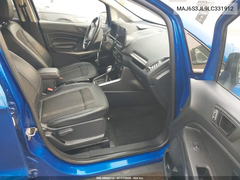 2020 Ford Ecosport Ses VIN: MAJ6S3JL9LC331912 Lot: 45660713